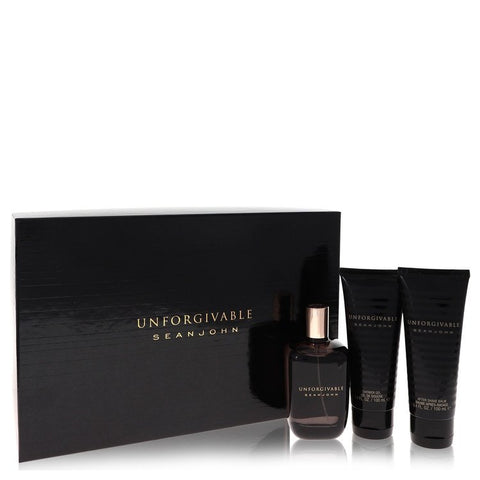 Unforgivable Gift Set By Sean John 4.2 oz Eau De Toilette Spray + 3.4 oz Shower Gel + 3.4 oz After Shave Balm Gift Set - 4.2 Oz Eau De Toilette Spray + 3.4 Oz Shower Gel + 3.4...