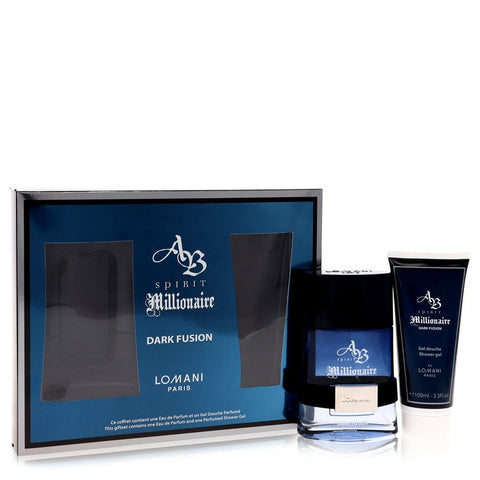 Spirit Millionaire Dark Fusion Gift Set By Lomani 3.3 oz Eau De Parfum Spray + 3.3 oz Shower Gel Gift Set - 3.3 Oz Eau De Parfum Spray + 3.3 Oz Shower Gel for men product image
