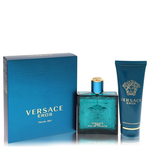 Versace Eros Gift Set By Versace 3.4 oz Eau De Toilette Spray + 3.4 oz Shower Gel Gift Set - 3.4 Oz Eau De Toilette Spray + 3.4 Oz Shower Gel for men product image