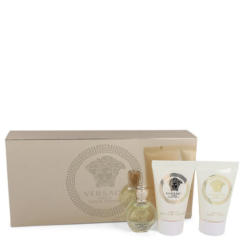 Versace Eros Gift Set By Versace .17 oz Mini EDP + .8 oz Shower Gel + .8 oz Body Lotion Gift Set - .17 Oz Mini EDP + .8 Oz Shower Gel + .8 Oz Body Lotion for women product image