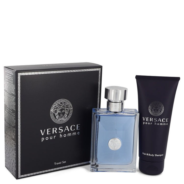 Versace Pour Homme Gift Set By Versace 3.4 oz Eau De Toilette Spray + 3.4 oz Shower Gel Gift Set - 3.4 Oz Eau De Toilette Spray + 3.4 Oz Shower Gel for men product image