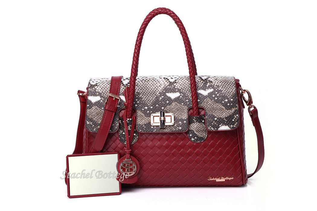 Satchel Bottega®Handmade Soft Lambskin Leather Bag