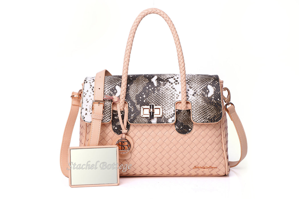 Satchel Bottega®Handmade Soft Lambskin Leather Bag