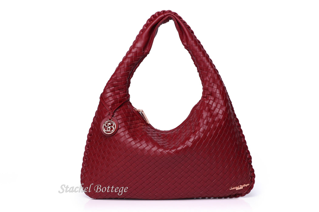 Satchel Bottega® Handmade Soft Lambskin Leather Bag