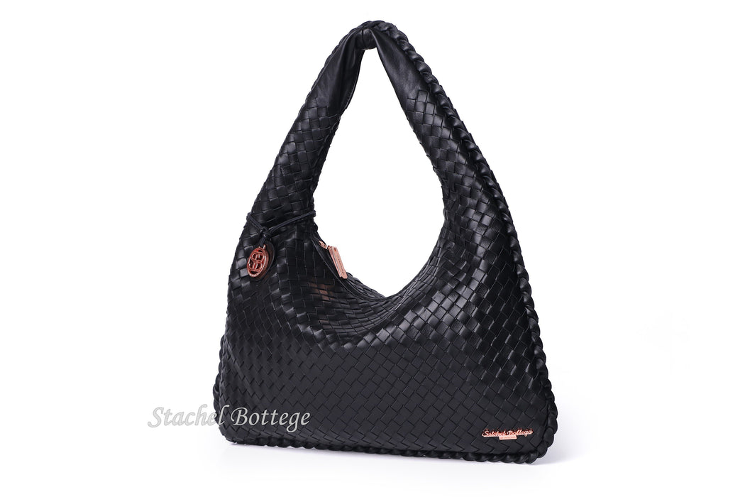 Satchel Bottega® Handmade Soft Lambskin Leather Bag