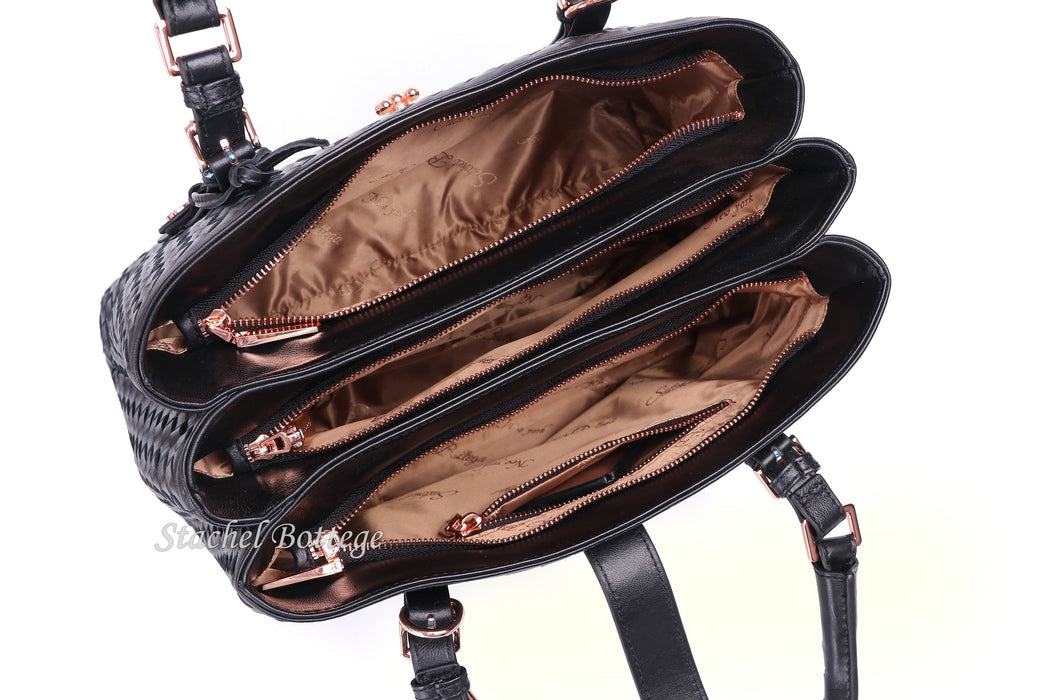 Satchel Bottega®Handmade Soft Lambskin Leather Bag(Small)